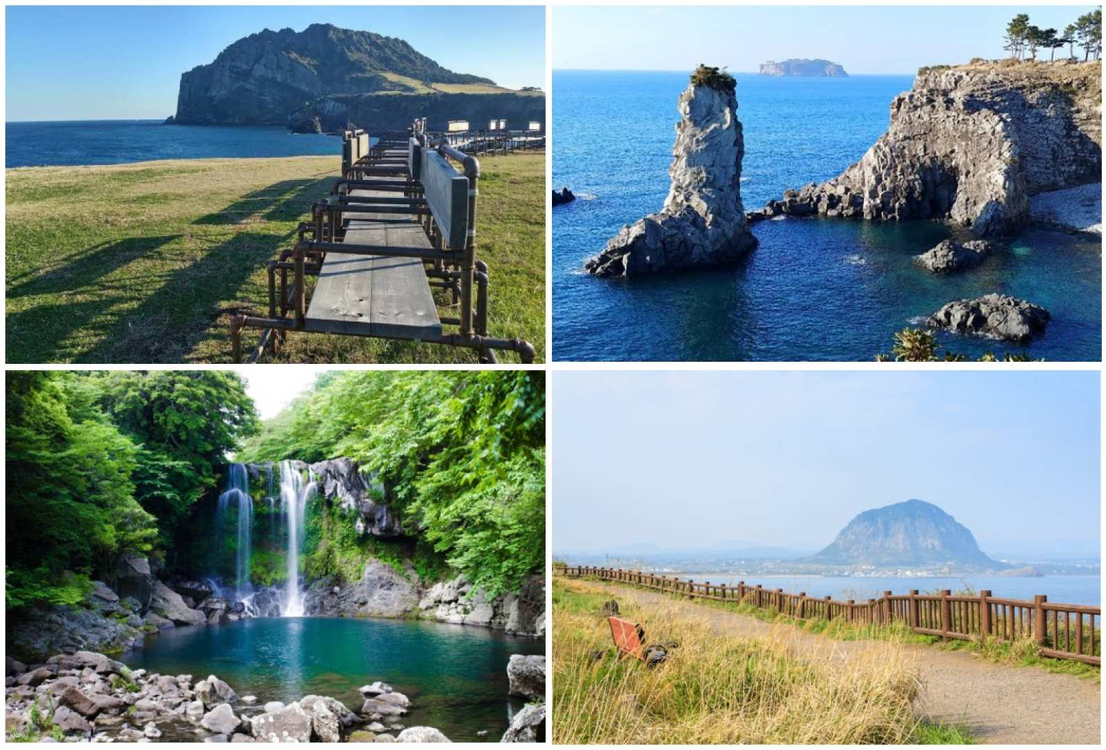 Departing from Jungmun Tourist Complex, Jeju Island | Visiting two World Heritage Sites & Watching the Sky Water Show Cheonjeyeon Falls + Seongsan Ilchulbong + Manjanggul Cave + Yakcheonsa Temple | Japanese guide, hotel pick-up & drop-off, lunch & dinner included - Photo 1 of 12